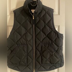 Black Puffer quilted Vest